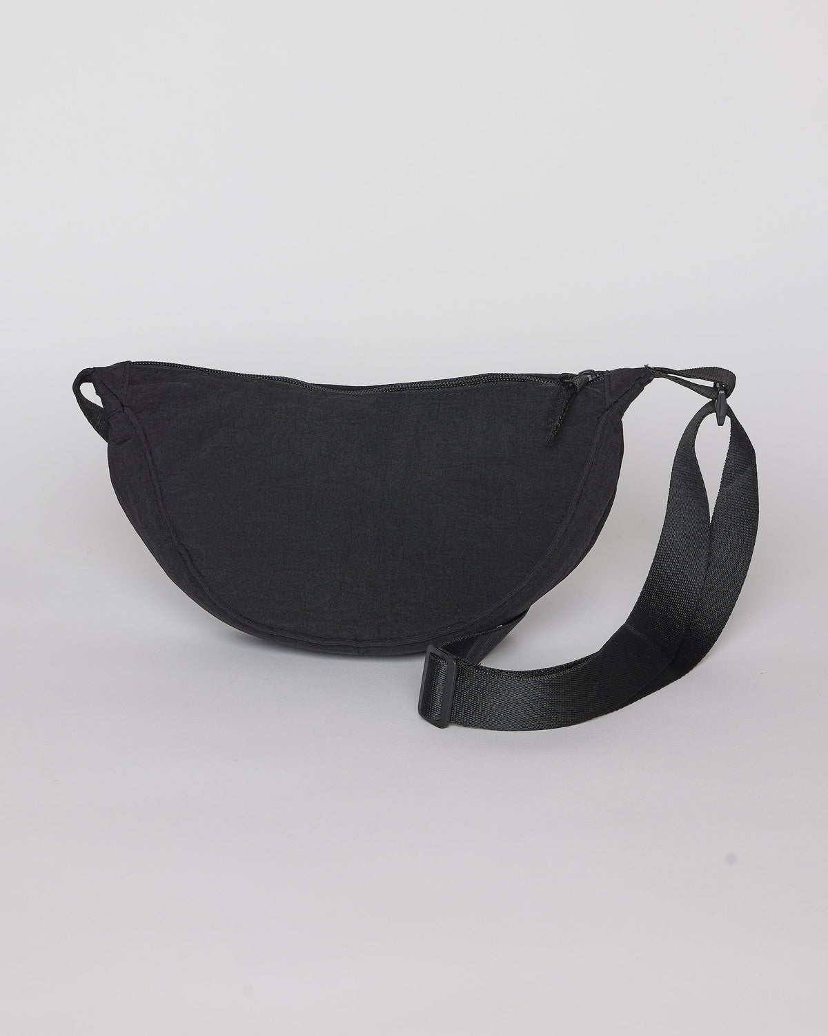 Black nylon crossbody bag