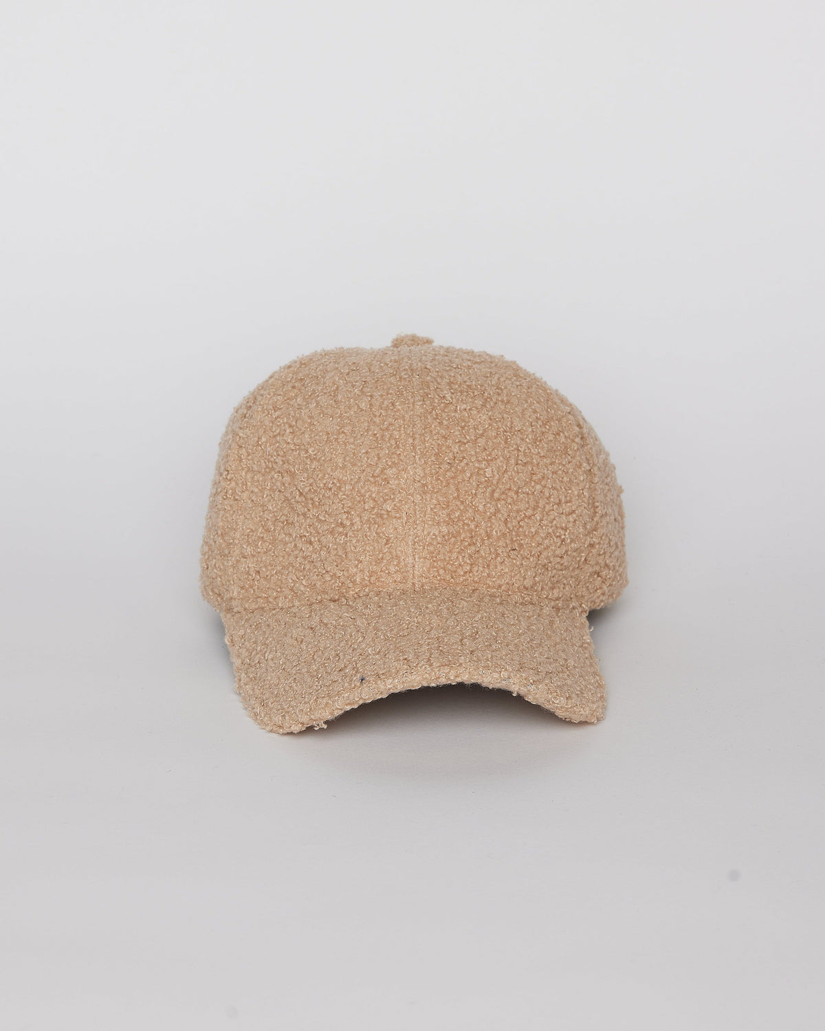 Light tan sherpa baseball cap