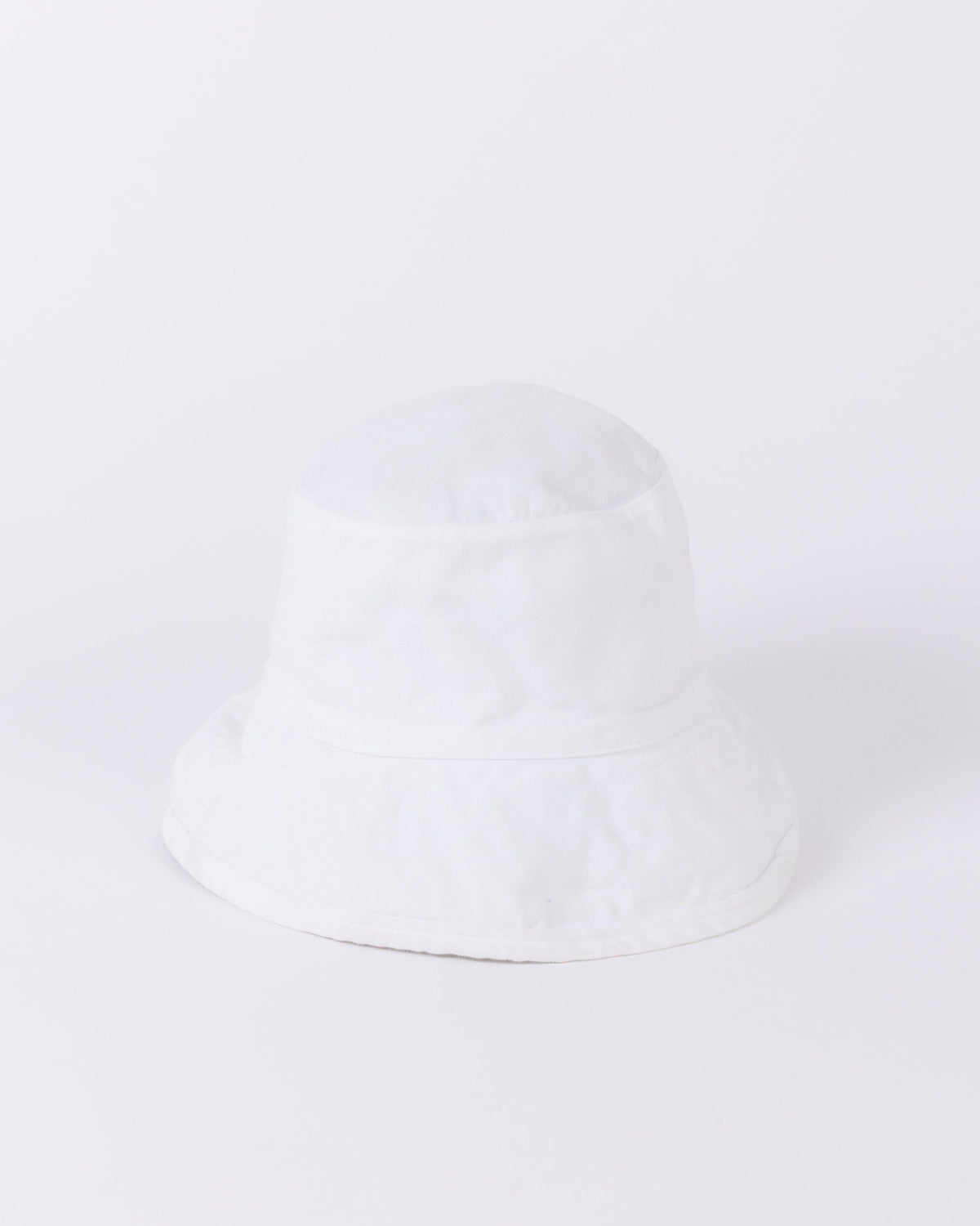 White cotton bucket hat
