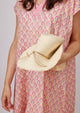 Model showing how hat can be folded