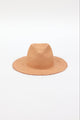 pecan brown fringed panama hat