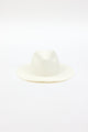 white fringed panama hat