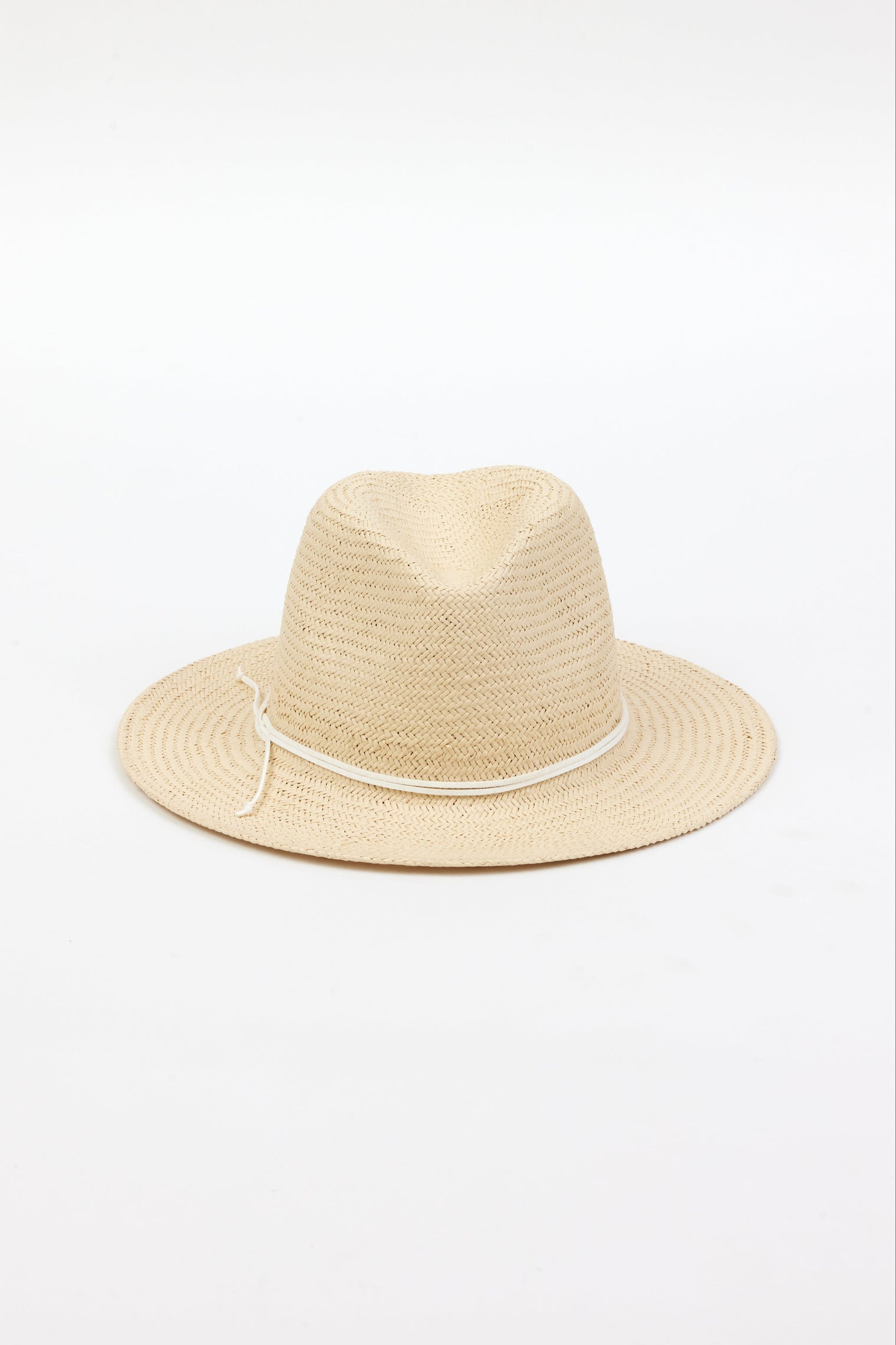 front of natural colored straw fedora