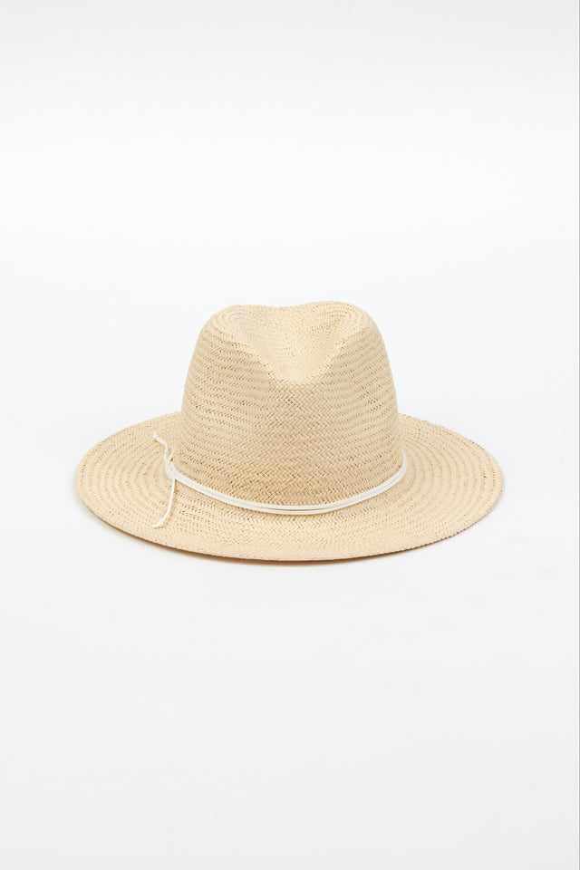 front of natural colored straw fedora