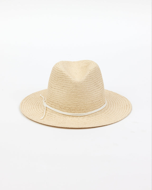 front of natural colored straw fedora