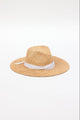 woven sunhat with white trim