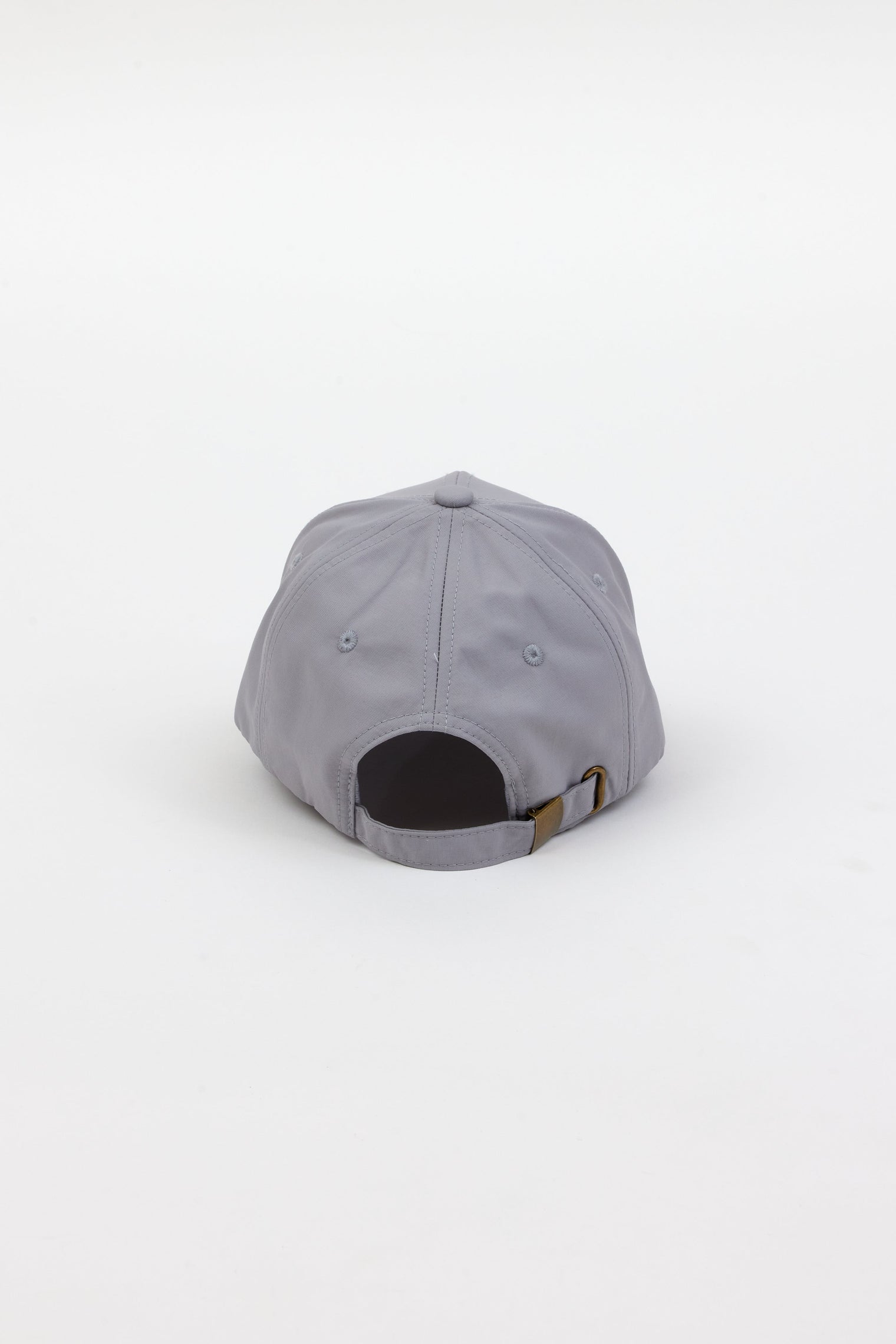 Back of grey rain cap