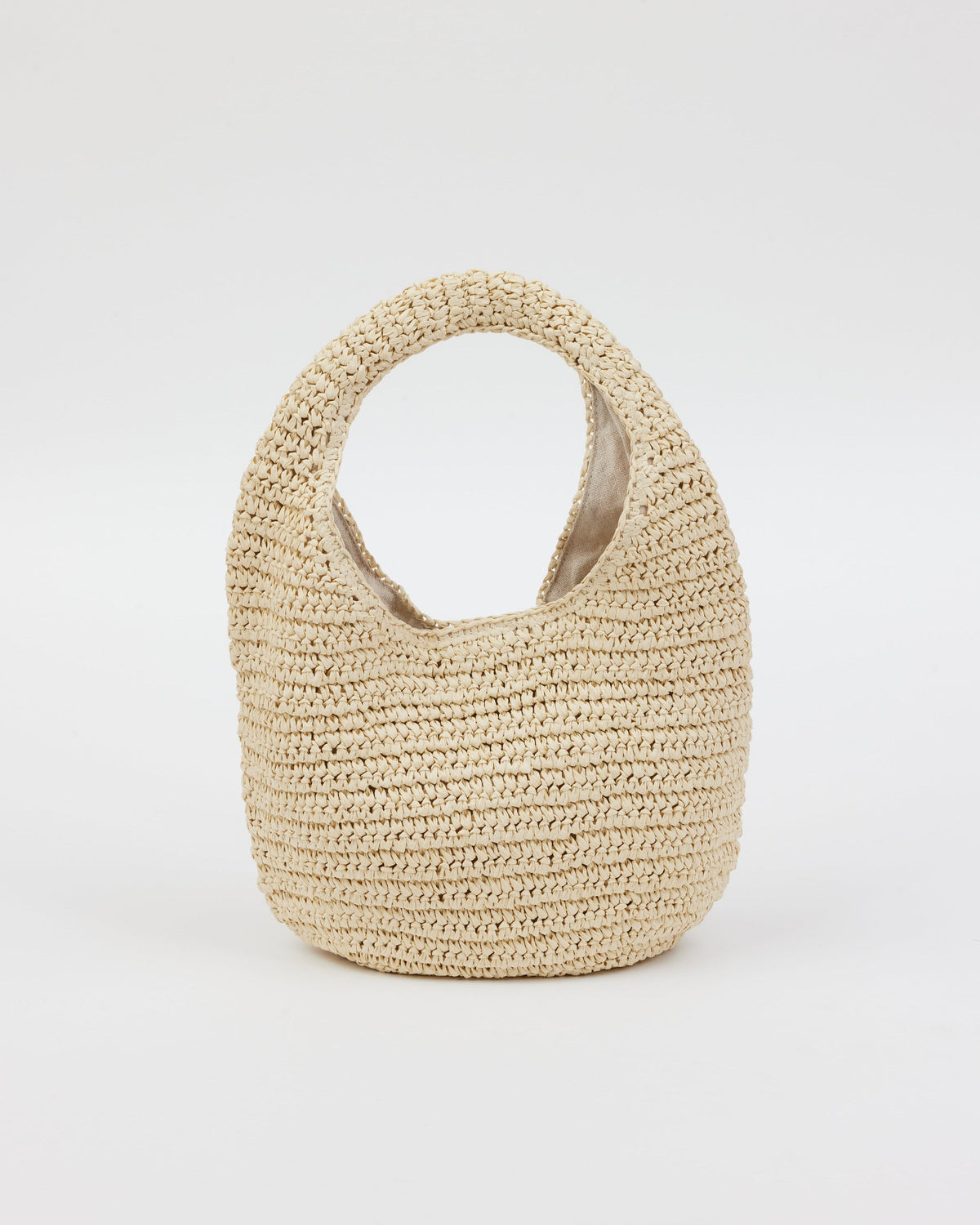 Paper straw slouchy bag