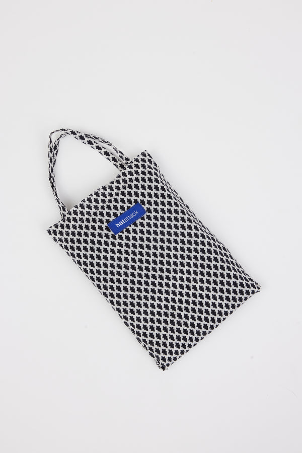 Black and white sarong bag