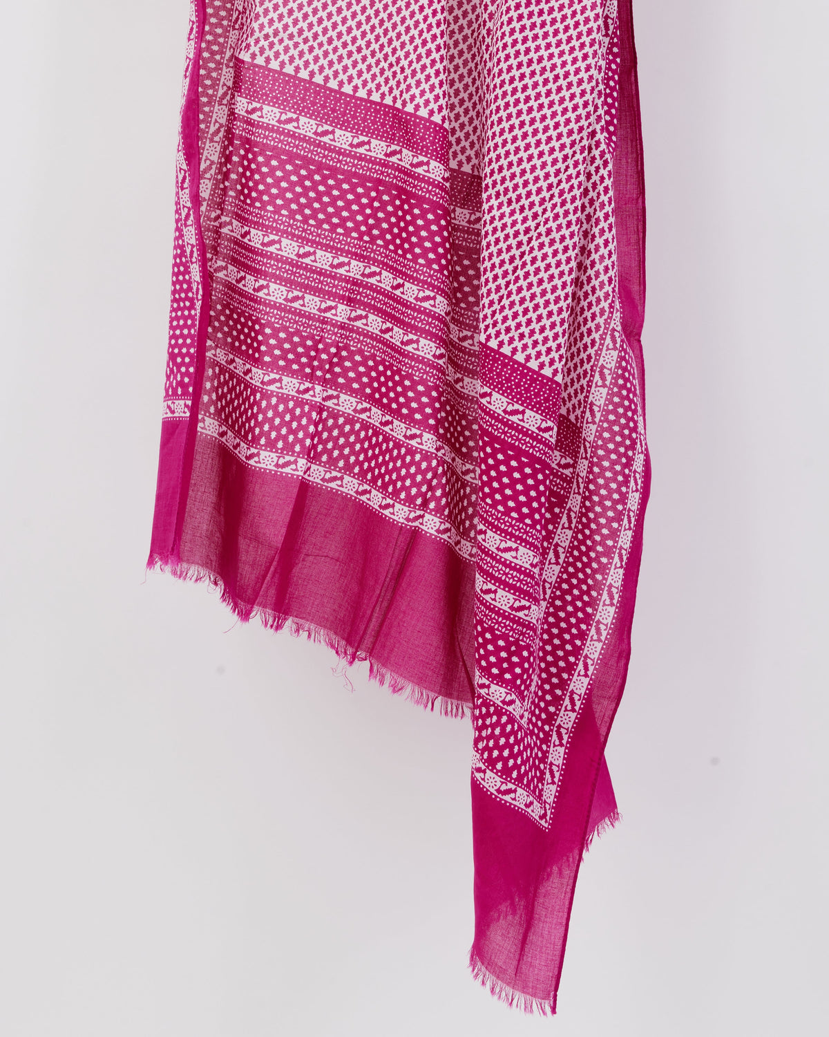 Pink and white patterned sarong