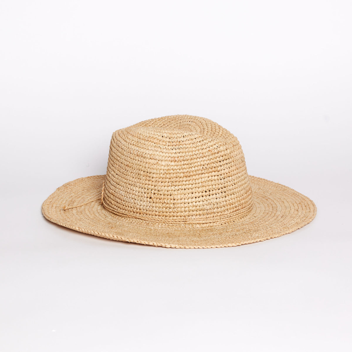 Hat Attack Amelia Fedora Straw Hat - Natural Amelia – Hat Attack New York main image 2