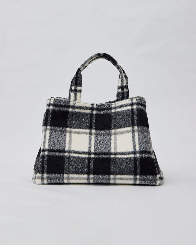 Plaid Airplane Tote