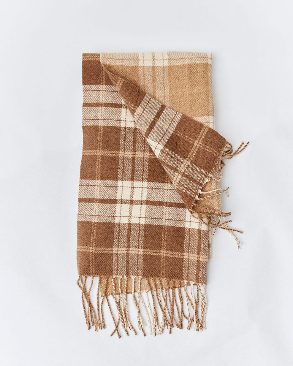 Reversible Plaid Scarf