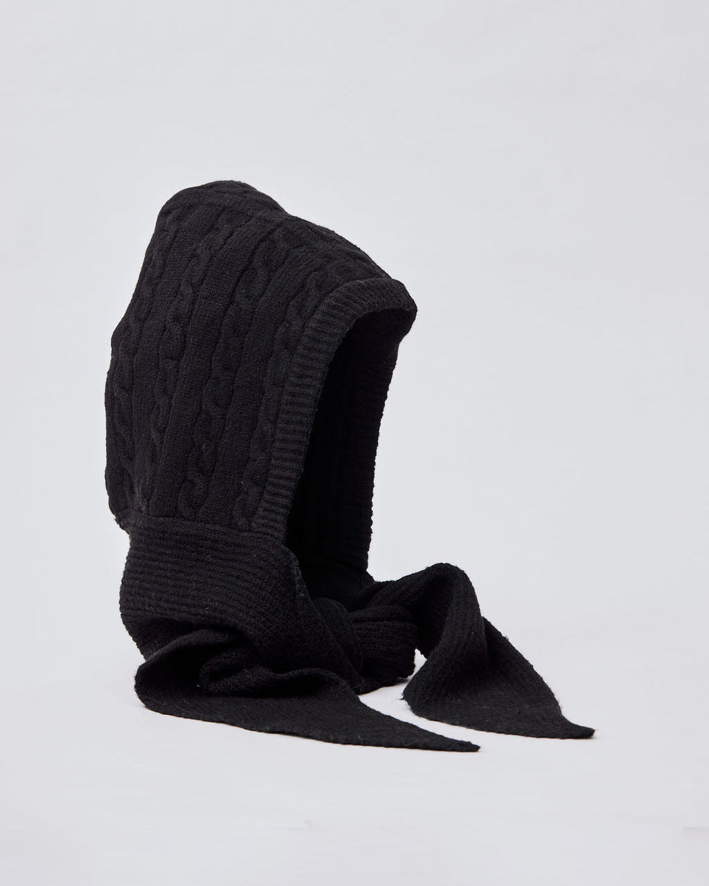 Cable Hooded Scarf