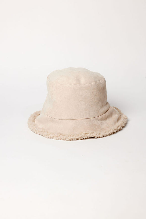 Sherpa bucket hat on reverse side