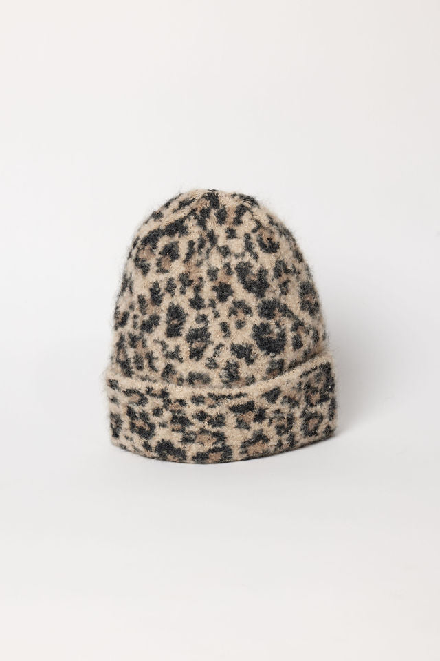 Leopard beanie