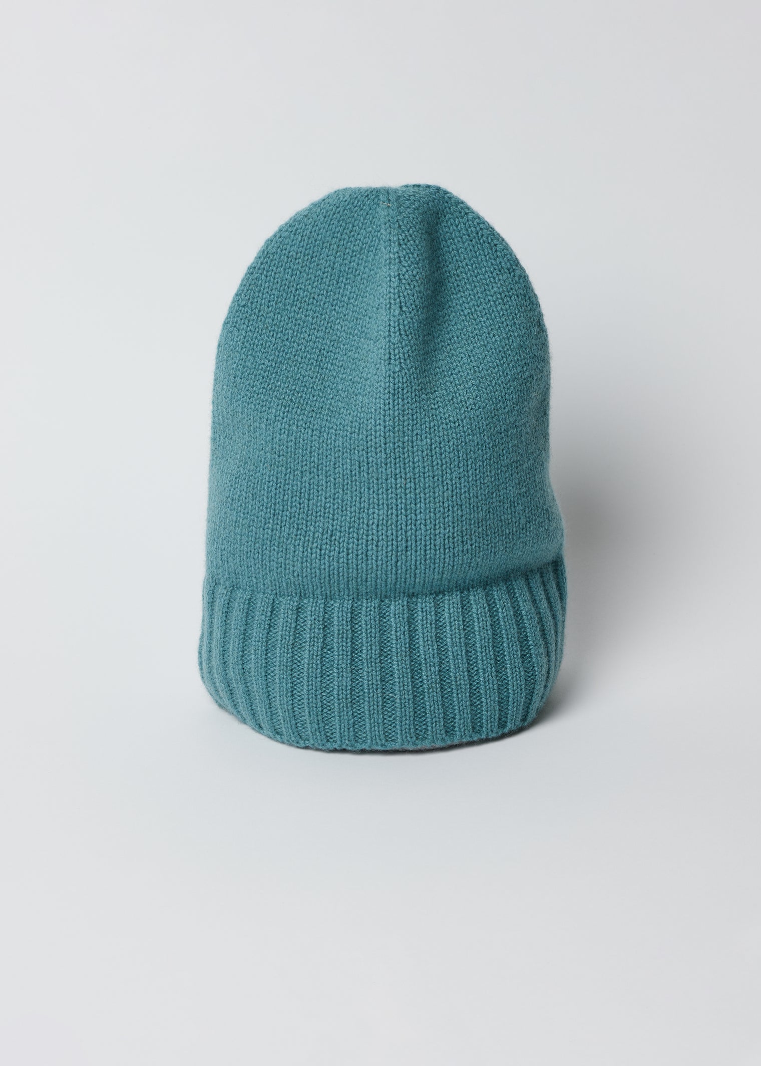 Marine blue cashmere slouchy beanie
