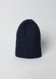 Navy cashmere slouchy beanie