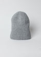 Grey cashmere slouchy beanie