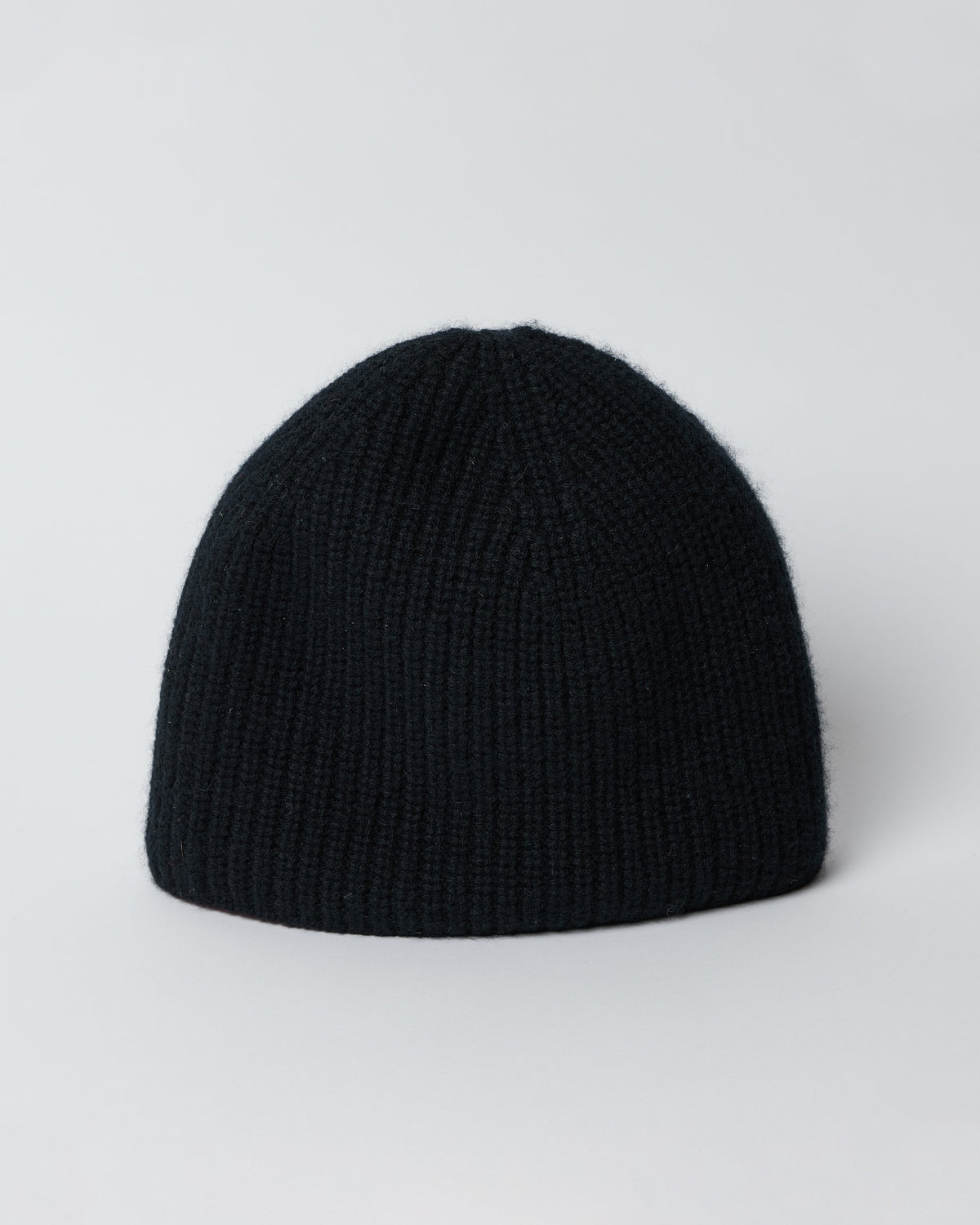Black cashmere beanie