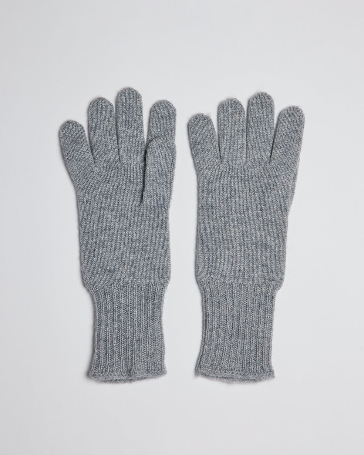 Grey cashmere gloves