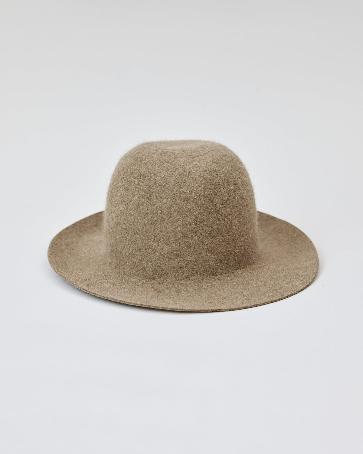 Camel colored velour brimmed hat