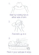 Directions of how to pack a bag