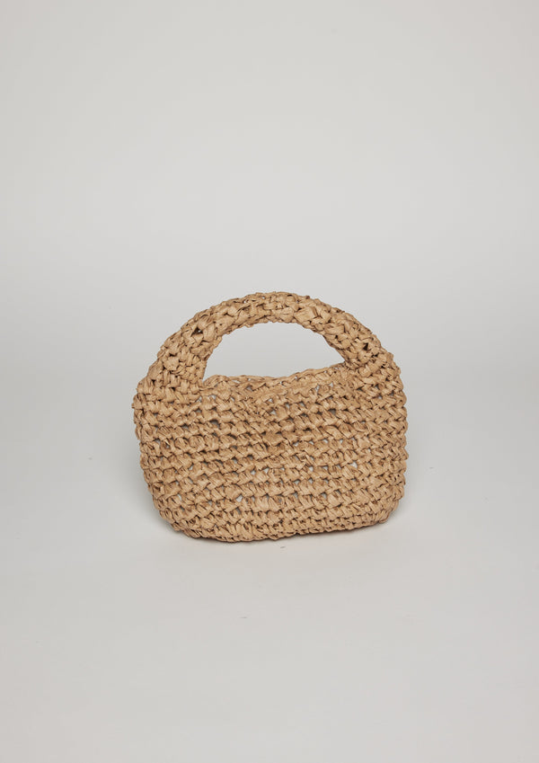 Small tan slouch bag