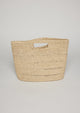 Tan straw bag