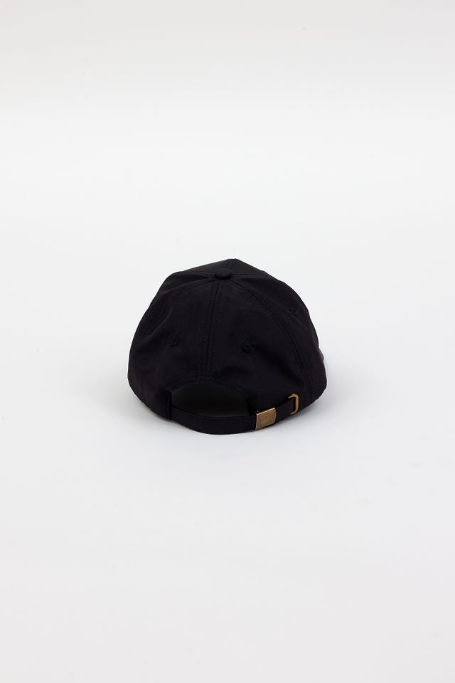 back of black rain cap