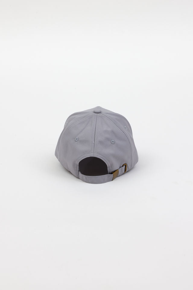back of grey rain cap