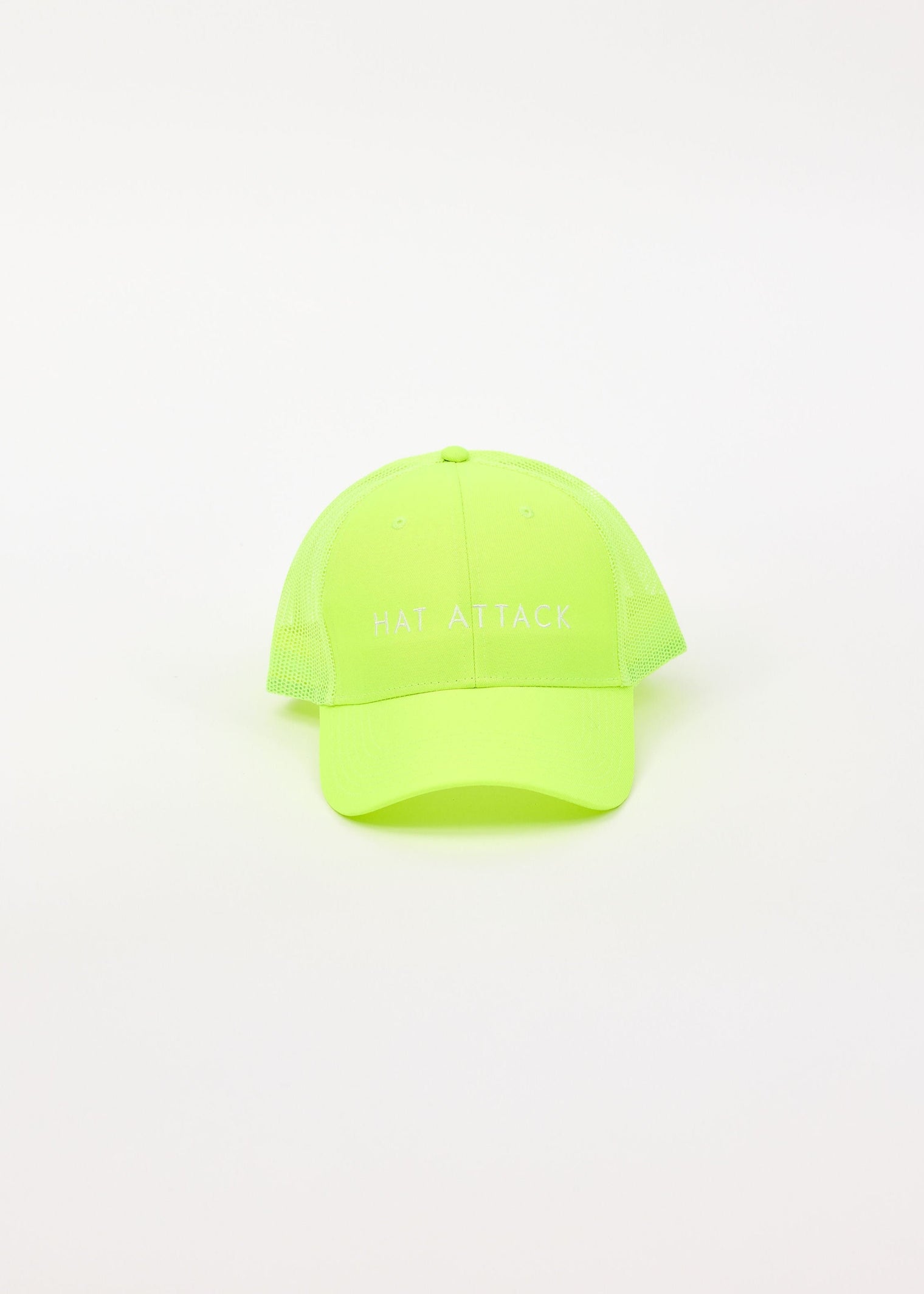 Lime green logo cap
