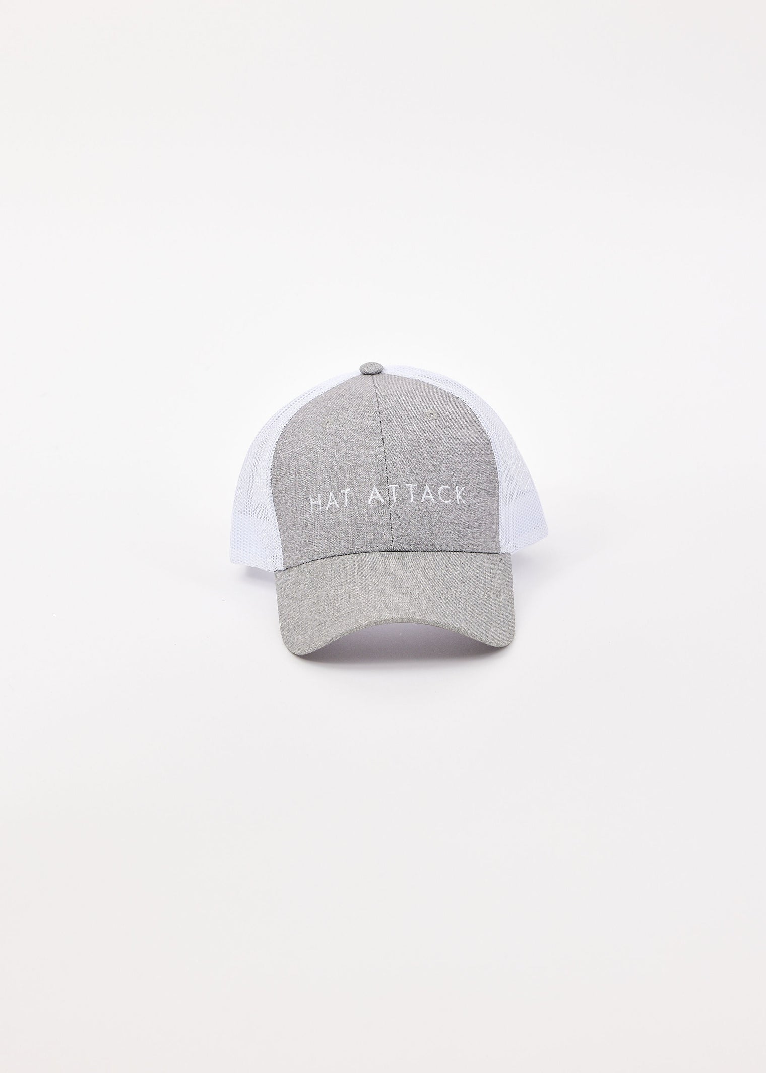 White and grey logo cap