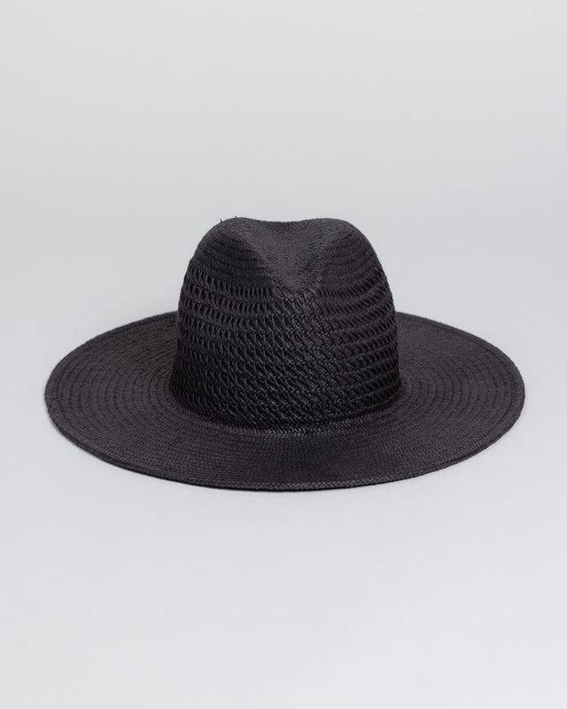 Perforated and Vented Black Sun Hat