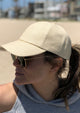 Beach Cap on Woman at Beach