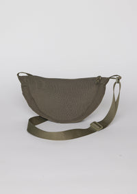 Olive nylon crossbody bag