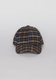 Dark plaid baseball cap