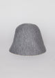 Grey knit bucket hat