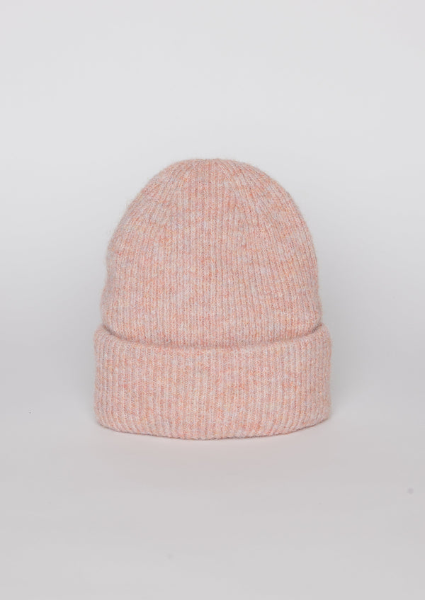 Light pink cuff beanie