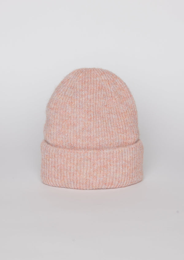 Light pink cuff beanie