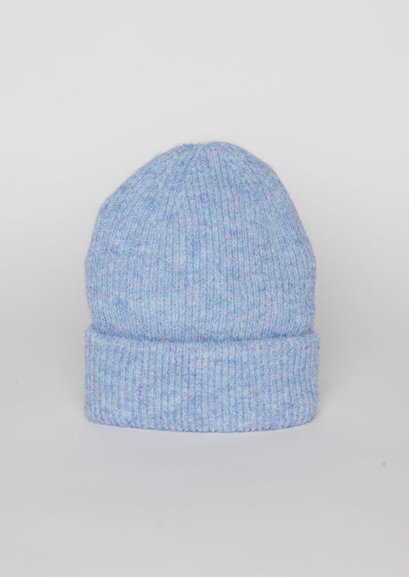 Light blue cuff beanie