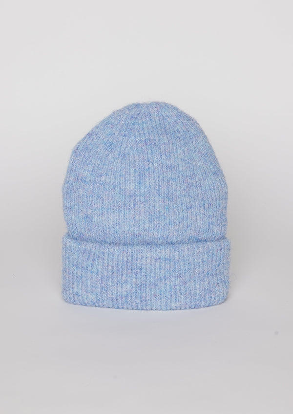 Light blue cuff beanie