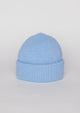 Light blue knit cuffed beanie