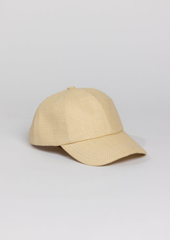 Natural straw cap on angle