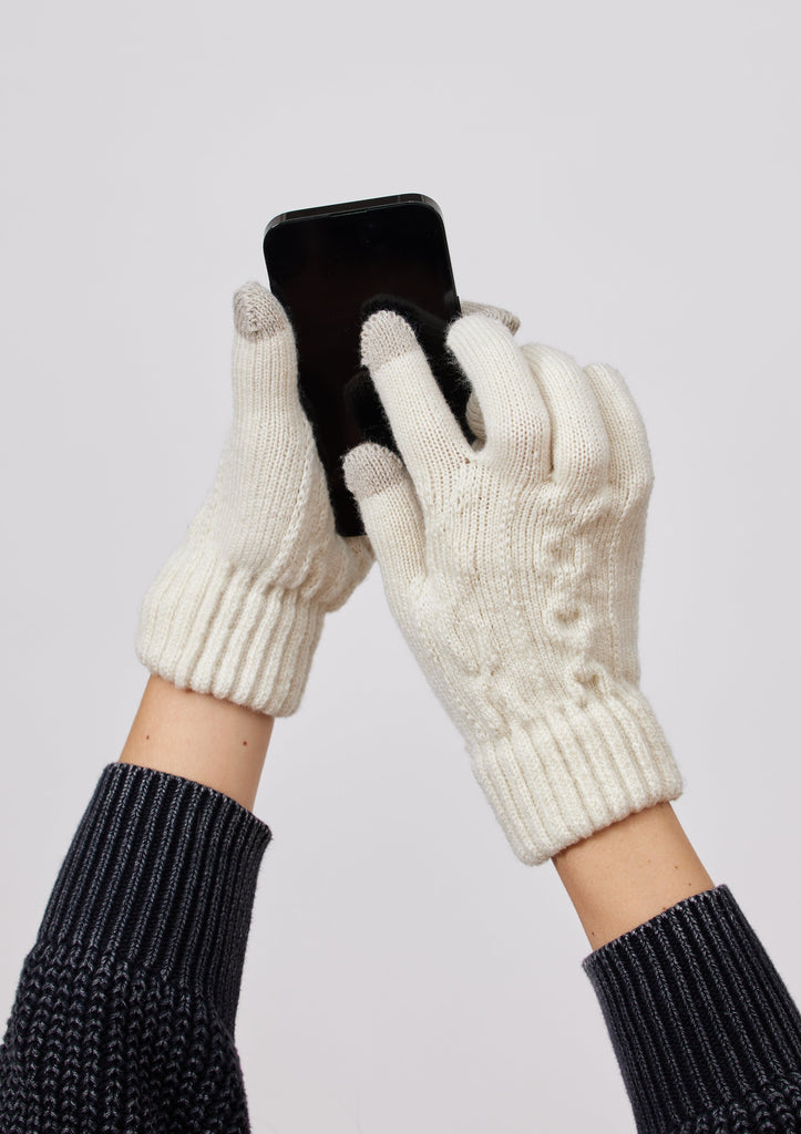 Frosty Touch Glove- Ivory