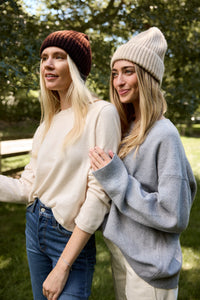 Cashmere Rib Beanie