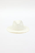 white fringed panama hat