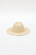 Back of tan perforated and vented sun hat