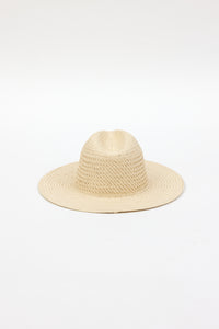 Back of tan perforated and vented sun hat