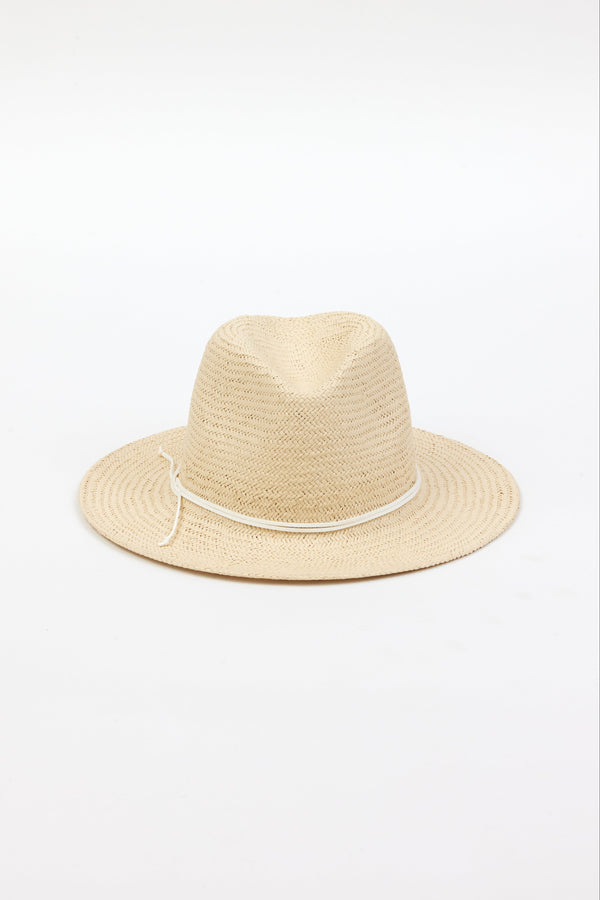 front of natural colored straw fedora
